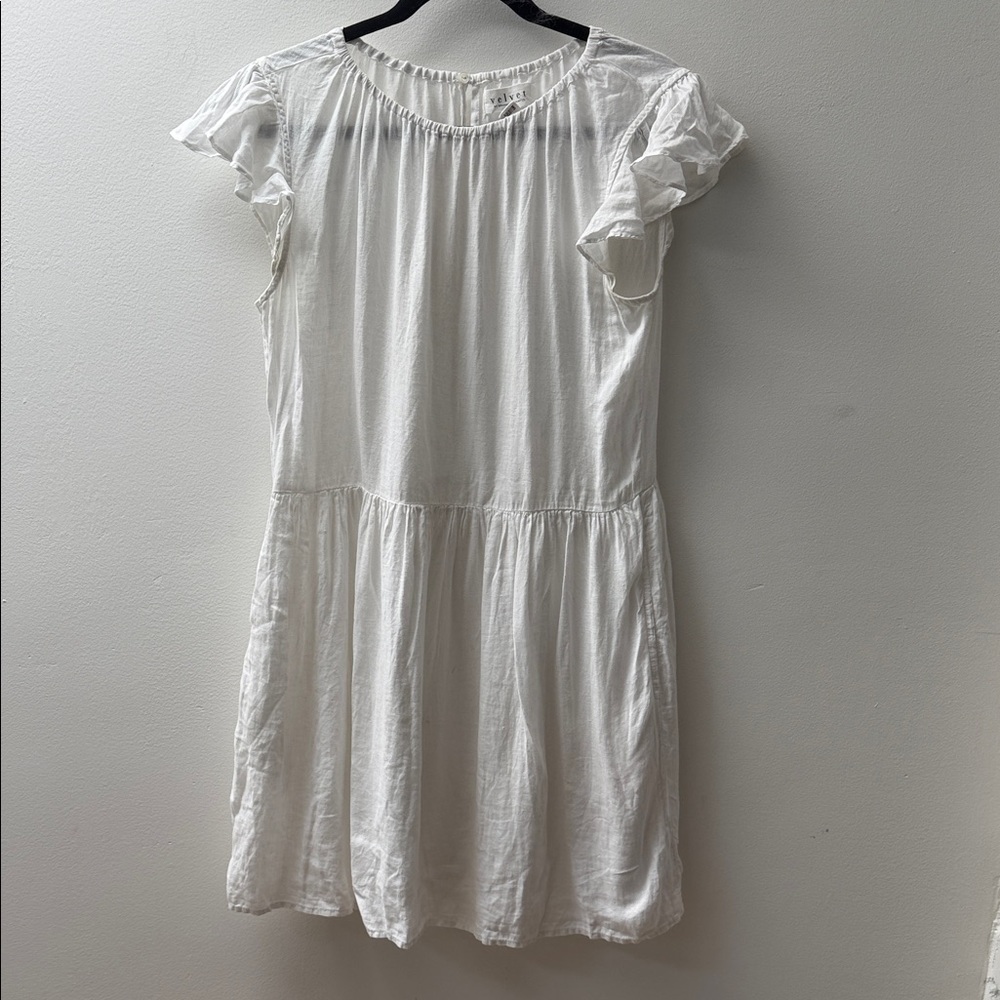 Velvet Classic White Blouse